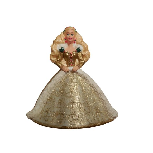 Mattel Hallmark Christmas Holiday Barbie Pin Brooch 1996 - Picture 5 of 13